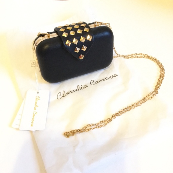 GOLD ROCKSTUDS CLUTCH ❤️ - Picture 2 of 9